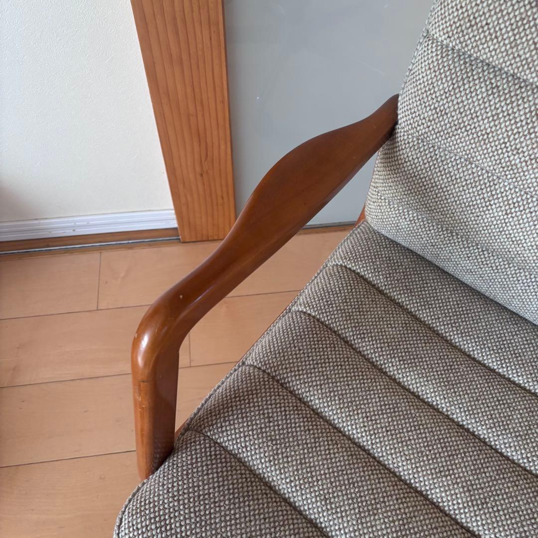 希少 ミッドセンチュリー カリモク ファブリックキャスターチェア 北欧