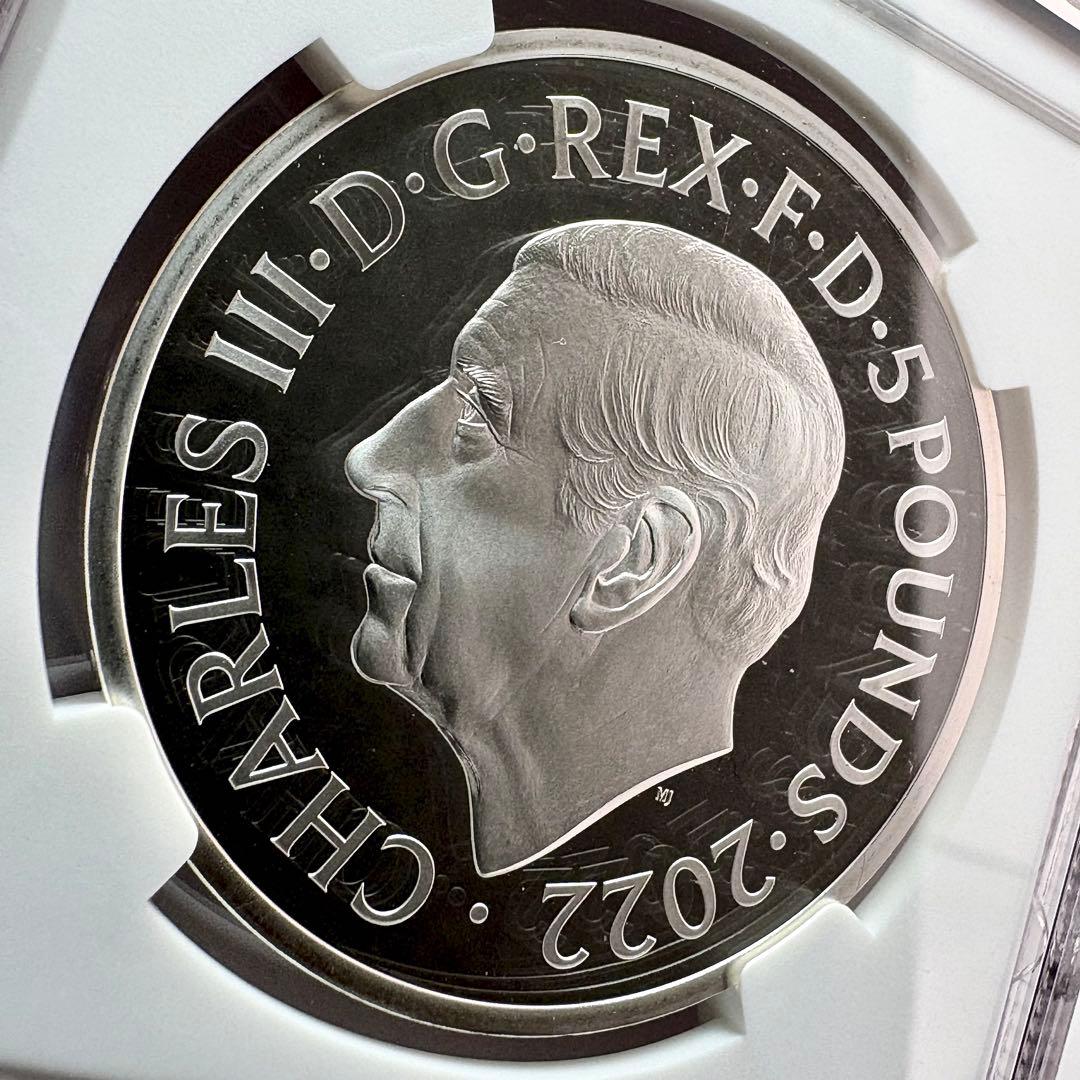2022 イギリス エリザベス2世 追悼 5ポンド 銀貨 NGC PF69 UC - メルカリ