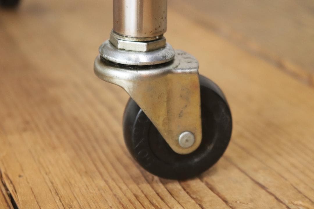 ヴィンテージ ワゴン キッチン トローリー 収納 キャスター スチール 1