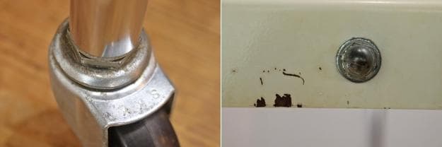 ヴィンテージ ワゴン キッチン トローリー 収納 キャスター スチール 1