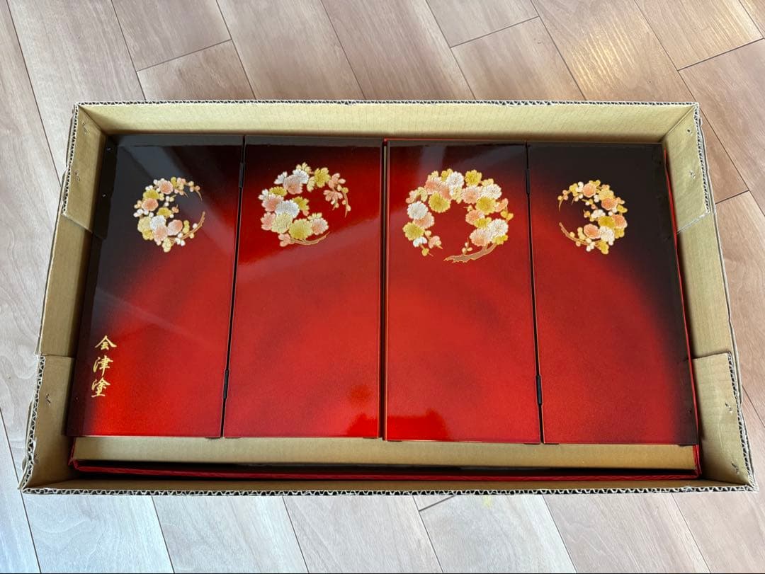 雛人形用屏風、敷板、敷く布セット