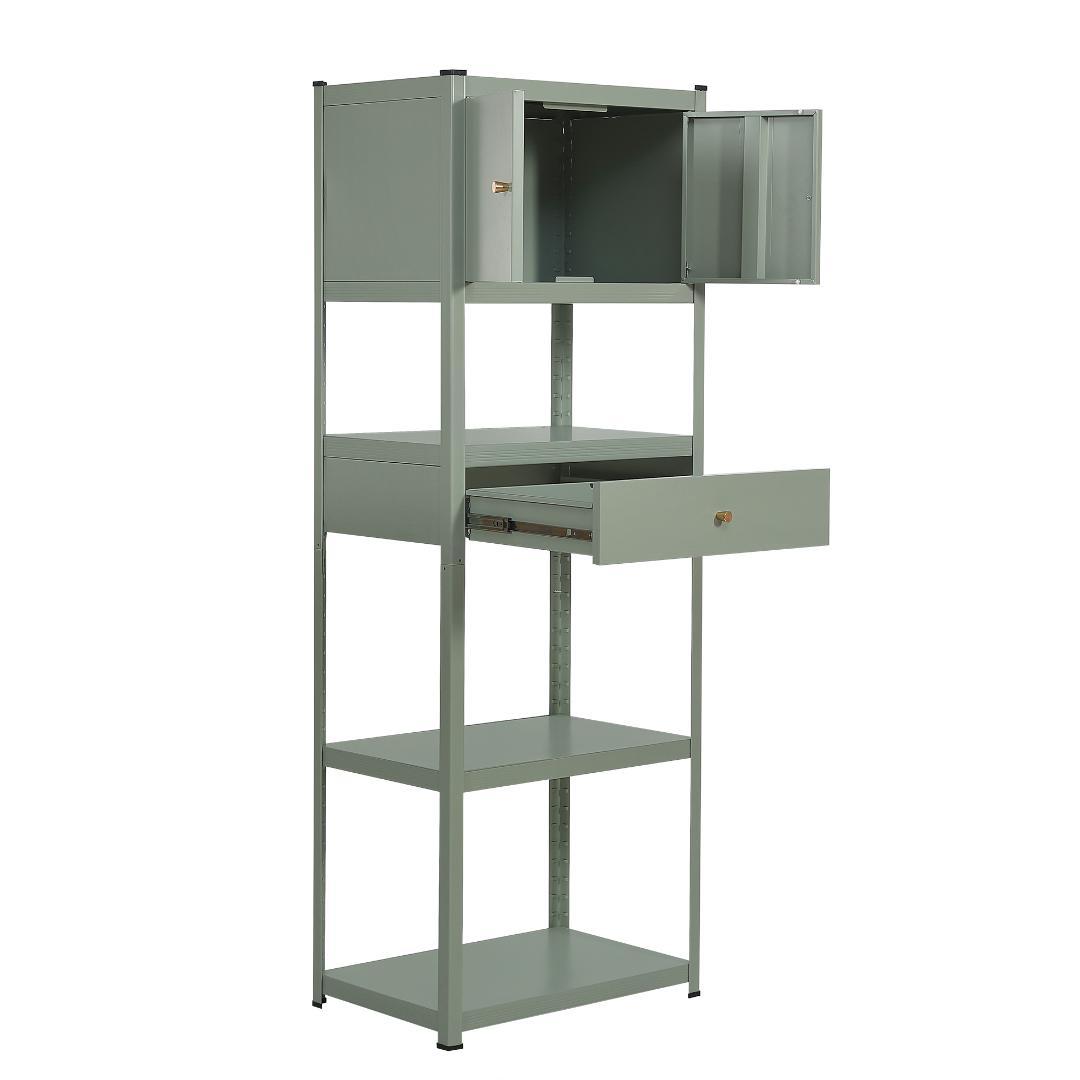 新作発表タイムセール中！スチール製可動ラック　分割可能　ボトル不要　GREEN