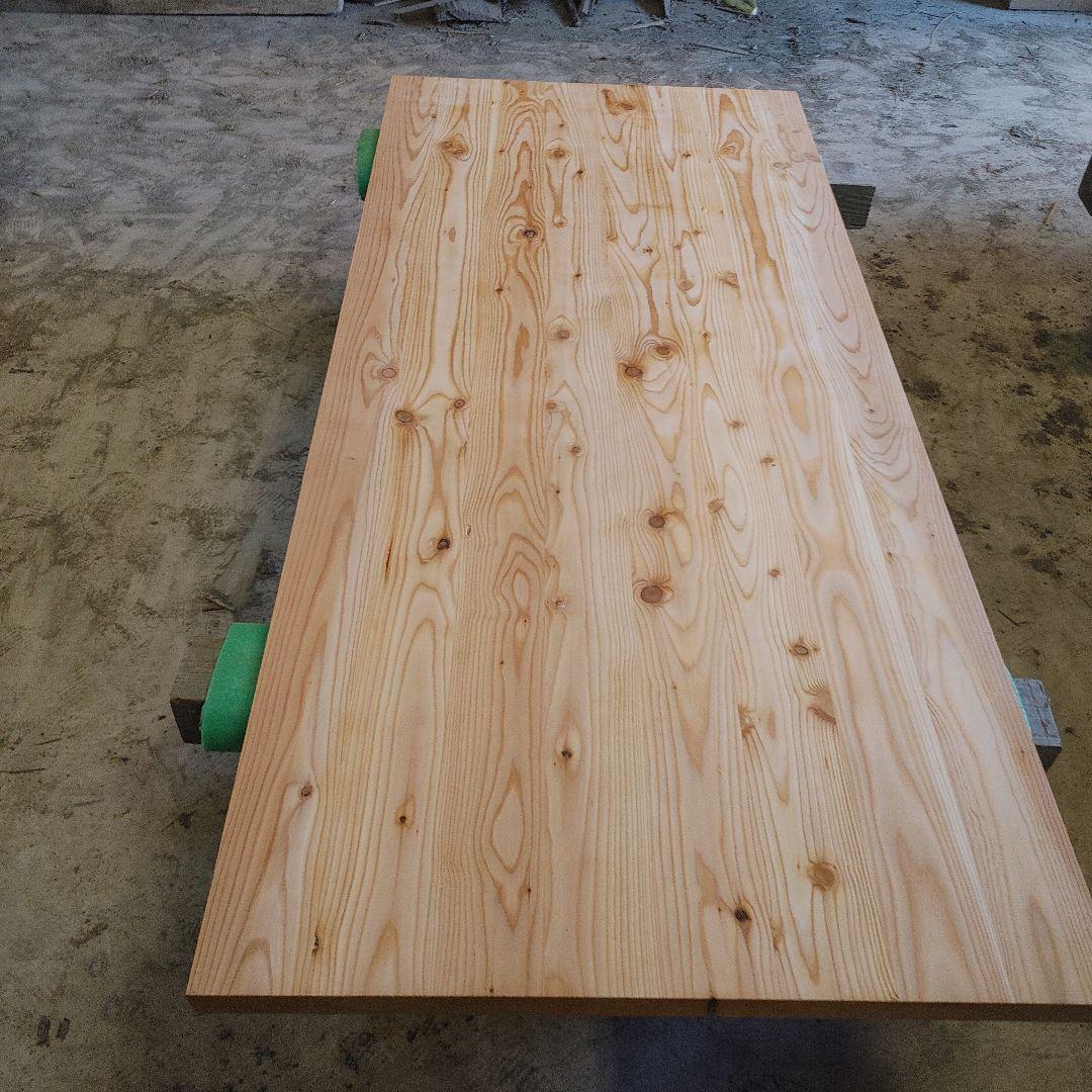 送料込み　唐松　カラマツ8枚ハギ板　無垢材　天板テーブルカウンター DIY番号7