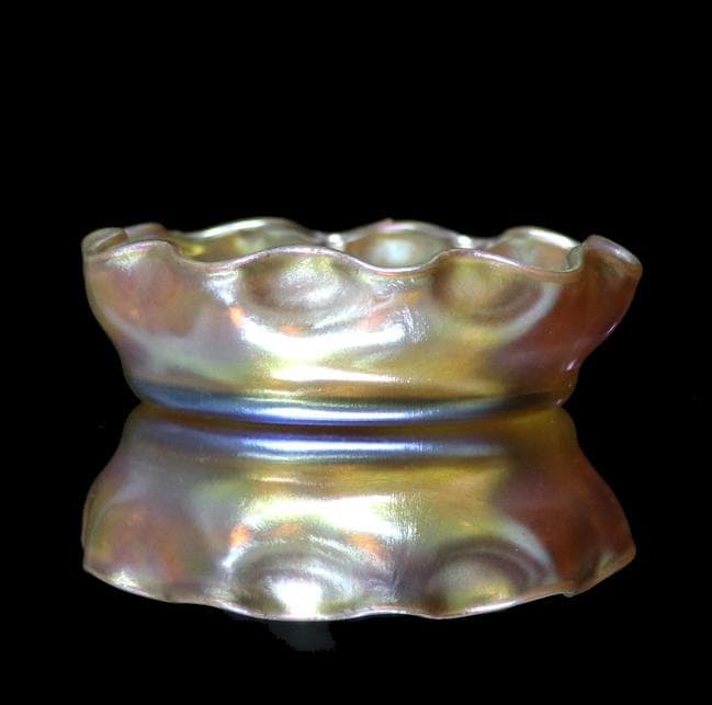 ティファニー ファブリルガラス 塩入れ ソルトセラー スタジオ アンティークc