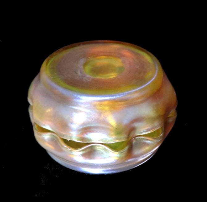 ティファニー ファブリルガラス 塩入れ ソルトセラー スタジオ アンティークc