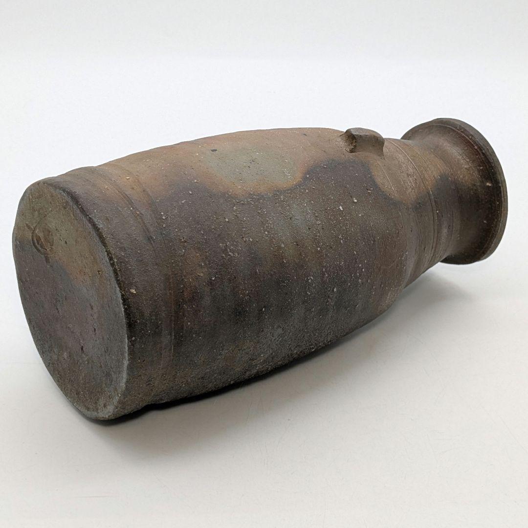 岡山県重要無形文化財 藤原建 備前焼 花入 合箱合布 花瓶 花器