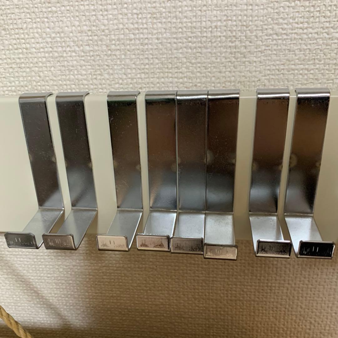 つっぱりラダーラック 幅85ｃｍ（棚4段・フック8ヶ付）国産