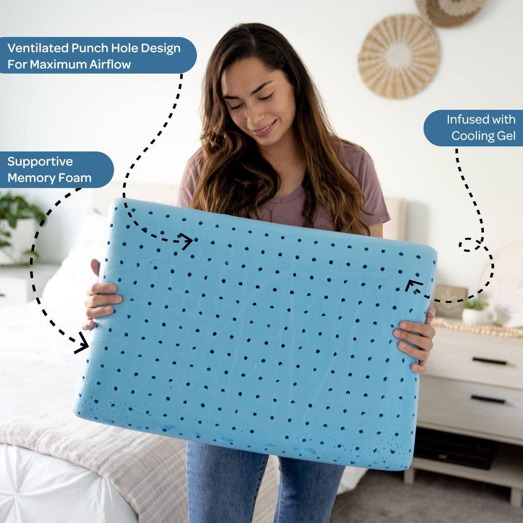 PharMeDoc まくら 高反発枕 (54x40x7cm) (2枚パック)