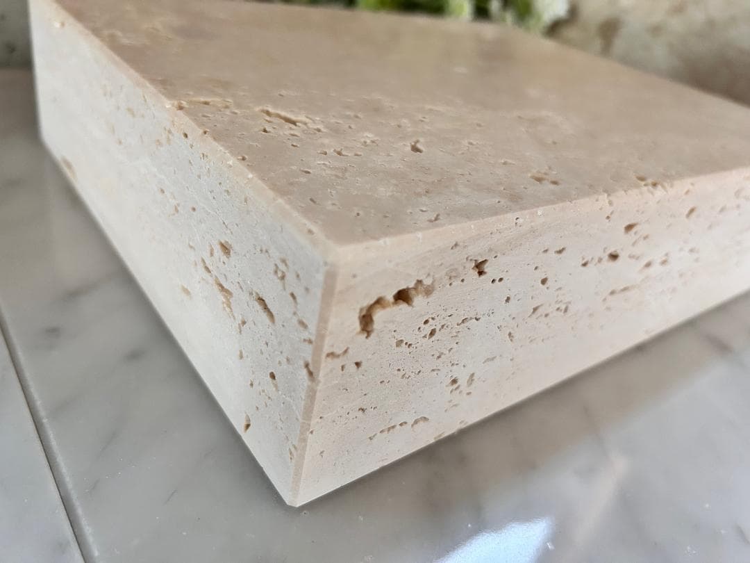 天然大理石　イタリア　トラバーチン　ブロック　●ディスプレイ●送料無料