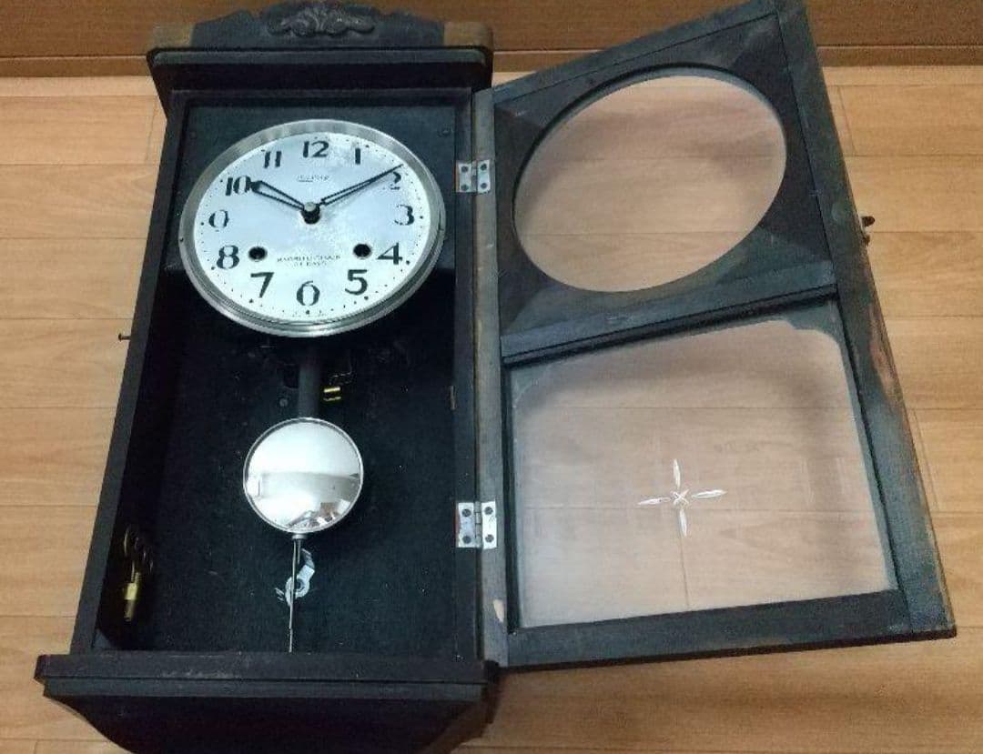【希少】アンティーク KYORITU CLOCK 協立 ゼンマイ式 振り子時計