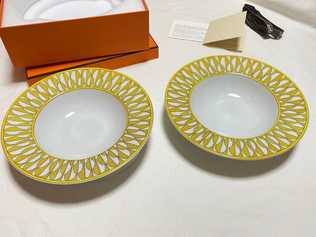 エルメス　ソレイユ ドゥ パスタプレート　24cm