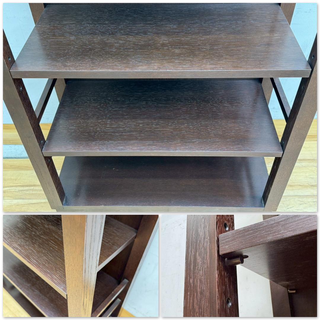 T1471☆アジアン家具　シェルフ　棚　6段　オープンラック　店舗什器　飾り棚