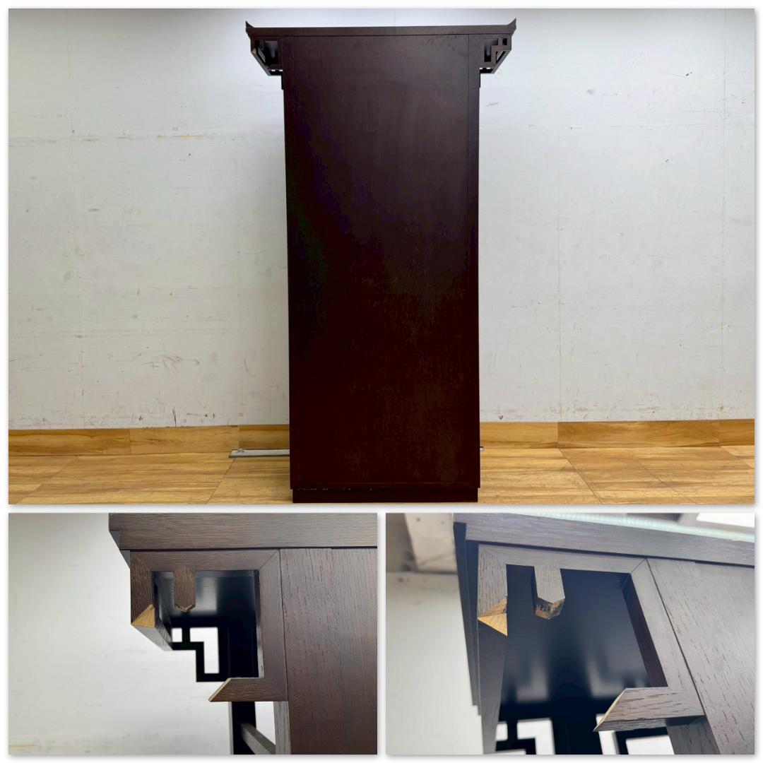 T1471☆アジアン家具　シェルフ　棚　6段　オープンラック　店舗什器　飾り棚