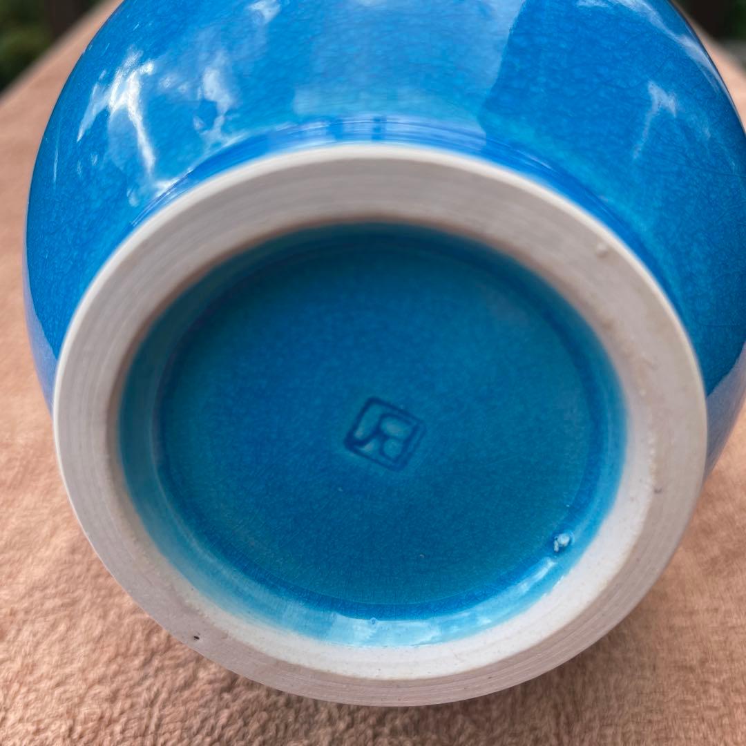 【清水焼】一輪挿　永楽写 -交趾鶴首-　一如