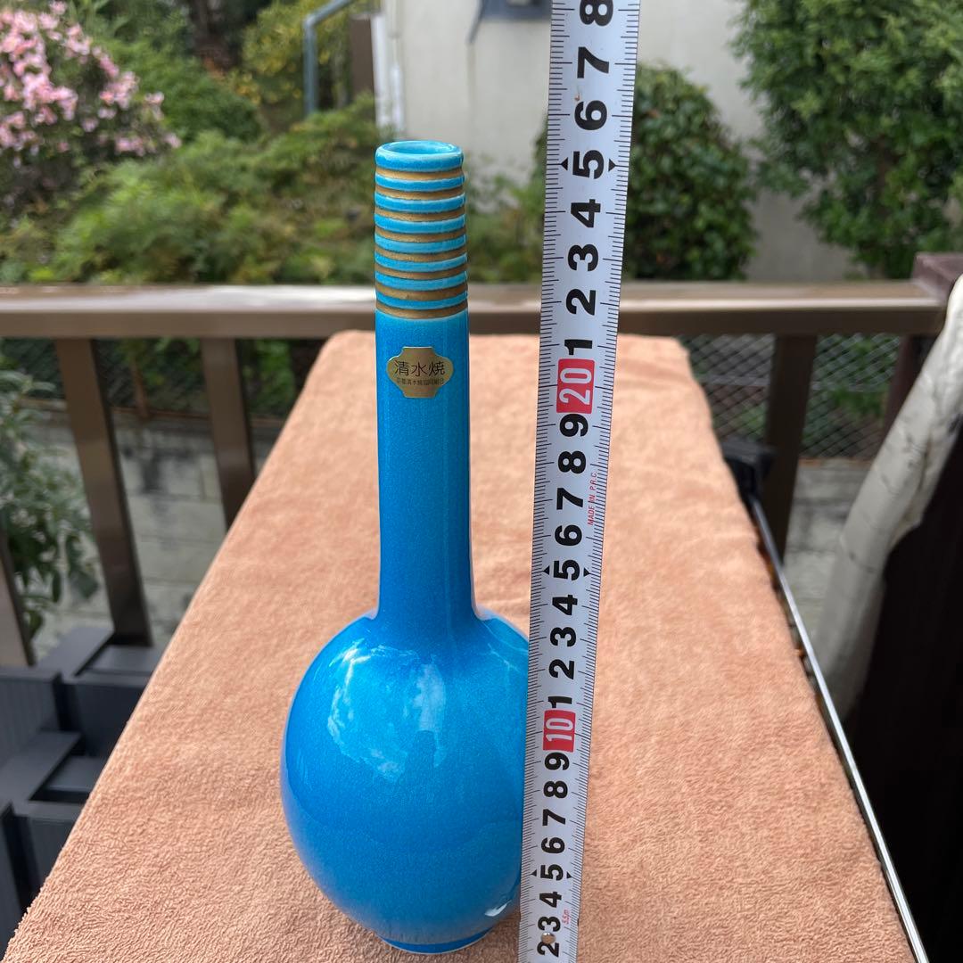 【清水焼】一輪挿　永楽写 -交趾鶴首-　一如