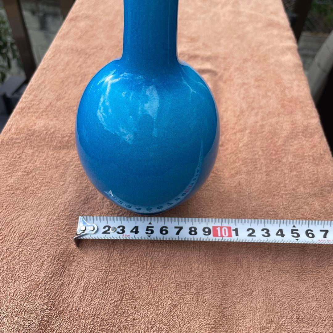 【清水焼】一輪挿　永楽写 -交趾鶴首-　一如