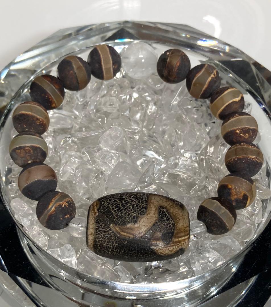 天然石　天珠　如意天珠　線珠　ブレスレット