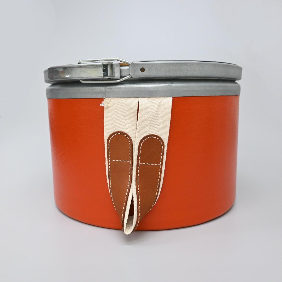 ■ □ 47371★年 エルメス サドルボックス セリエ オレンジ インテリア