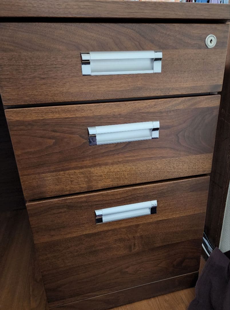 デスク　役員　自宅用　会社用　特注　ハイクラス　机　鍵付引き出しあり　再出品