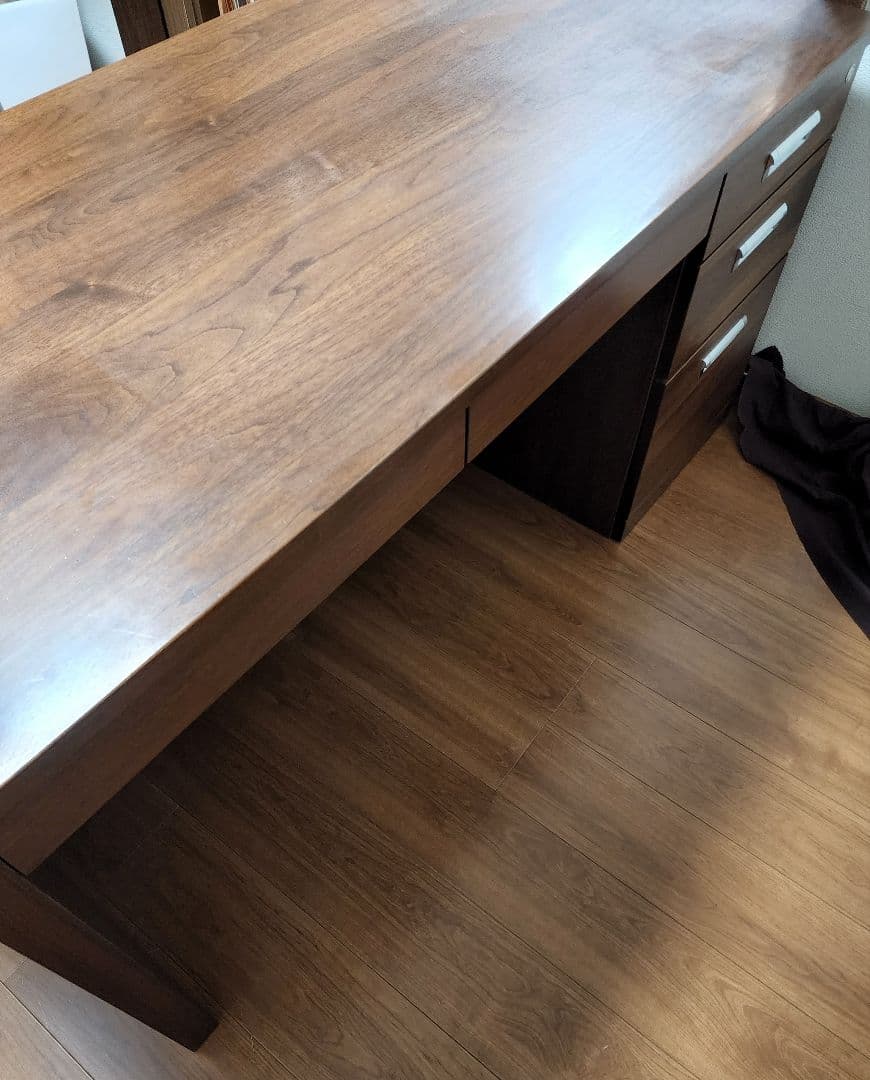 デスク　役員　自宅用　会社用　特注　ハイクラス　机　鍵付引き出しあり　再出品