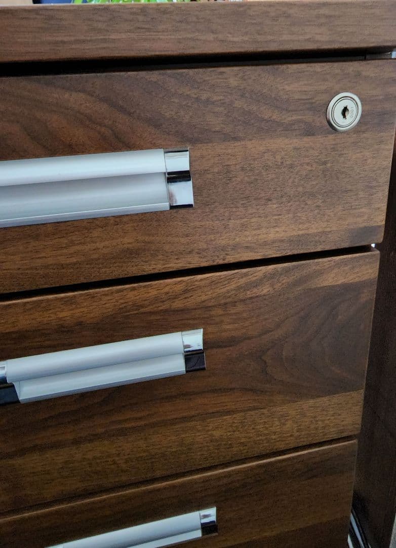 デスク　役員　自宅用　会社用　特注　ハイクラス　机　鍵付引き出しあり　再出品