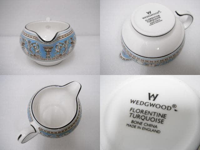 246/ウェッジウッド ティーポット シュガーボックス クリーマー 計3点セット
