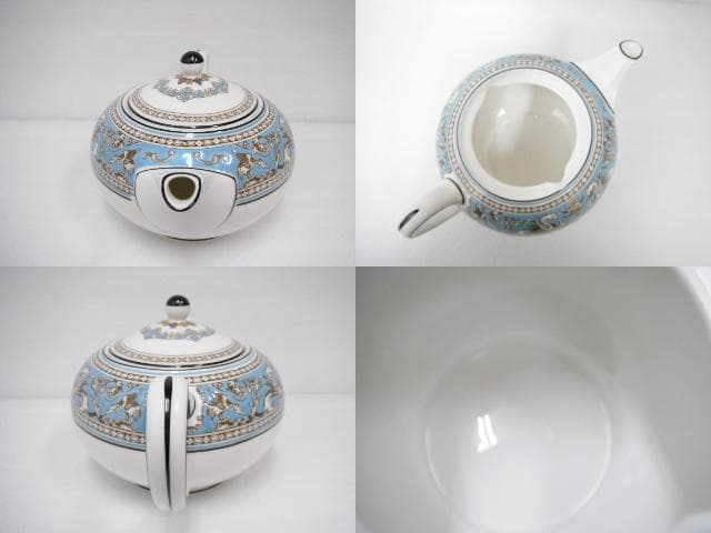 246/ウェッジウッド ティーポット シュガーボックス クリーマー 計3点セット