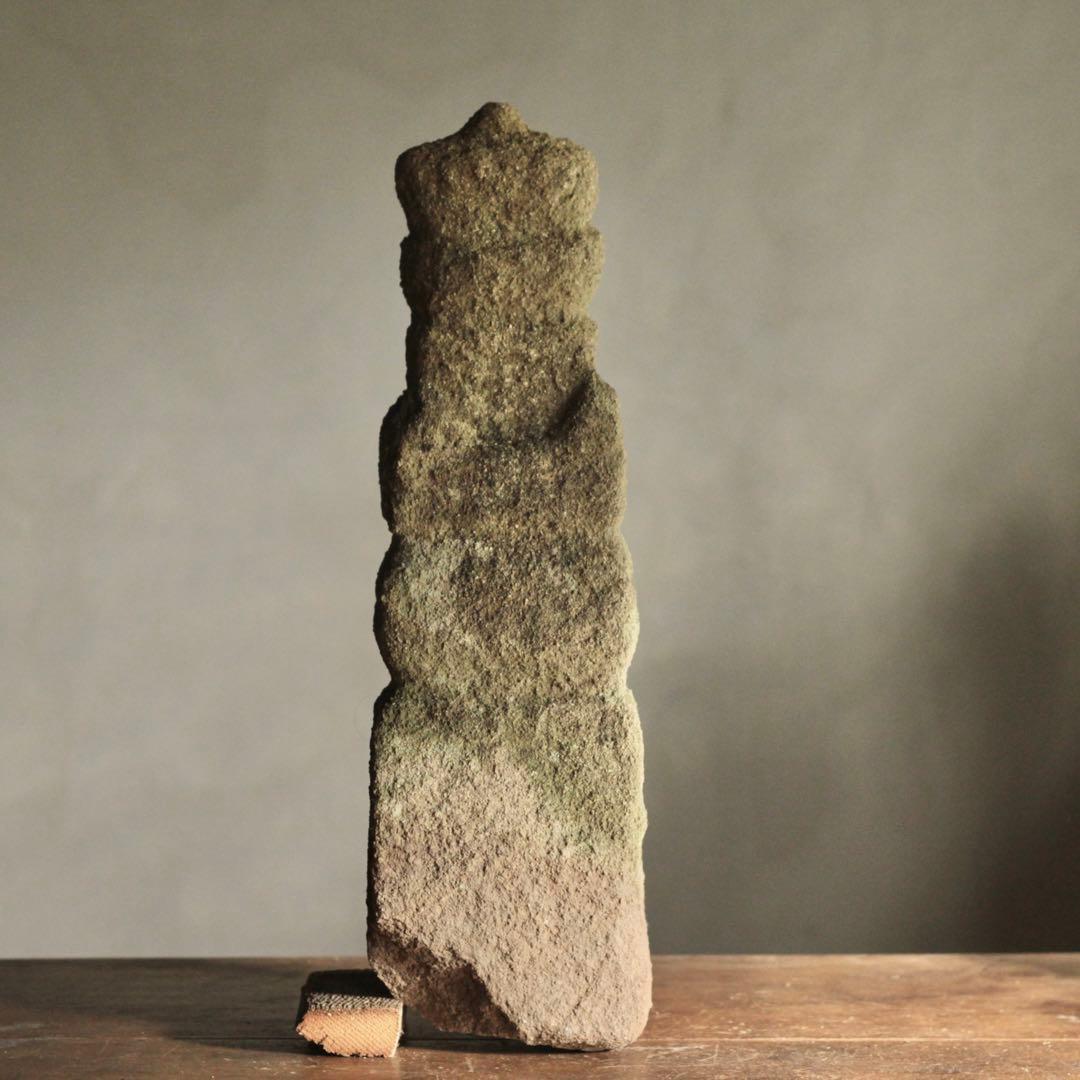 古い 一石五輪塔 古美術 仏教美術 古道具 アンティーク No.2 オブジェ