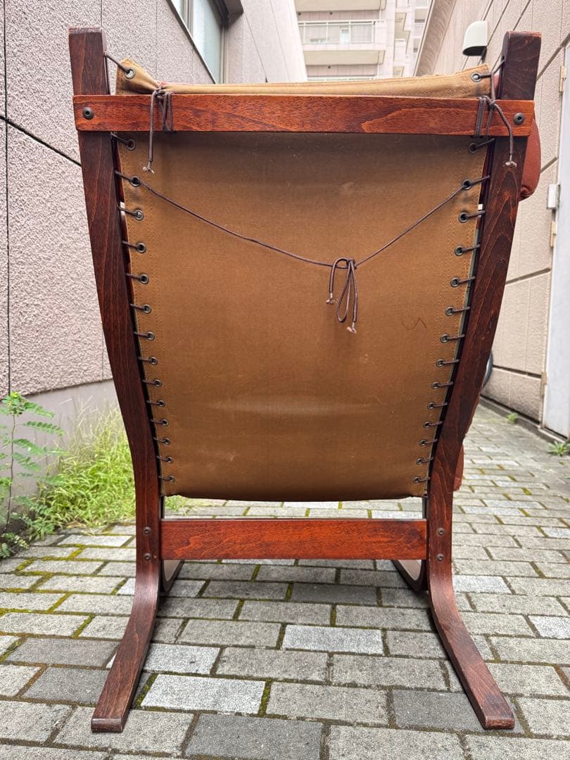 ブラウンレザー リクライニングソファ