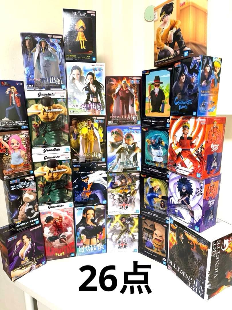 プライズフィギュア26点セット まとめ売り ワンピース ナルト他 - メルカリ