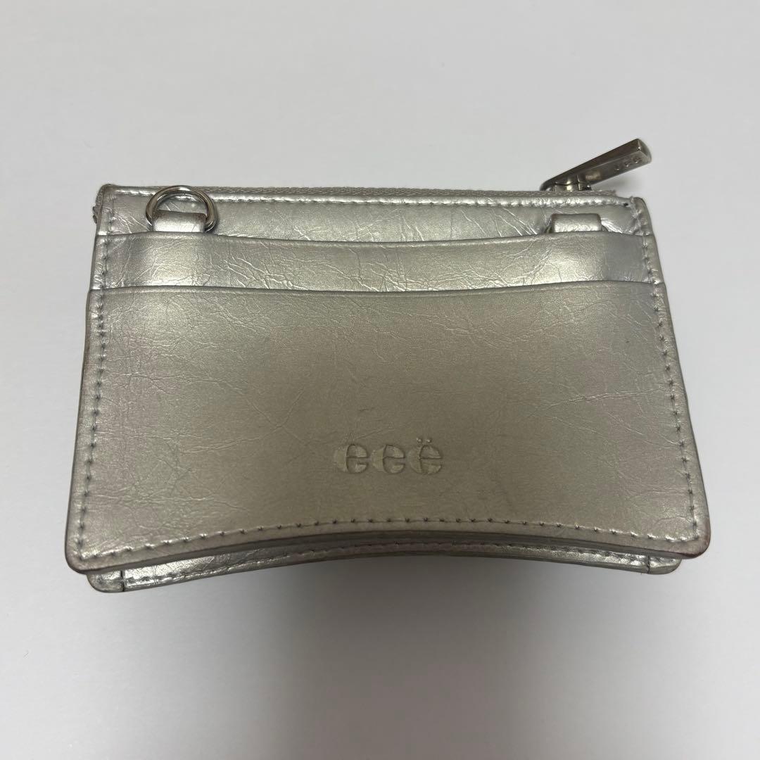 eee イイエ 財布 ウォレット シルバー NANA CHAIN WALLET