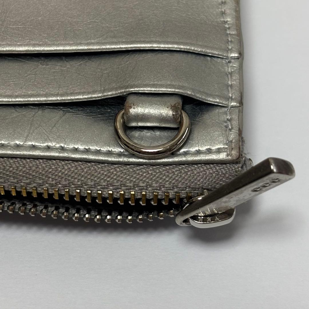 eee イイエ 財布 ウォレット シルバー NANA CHAIN WALLET