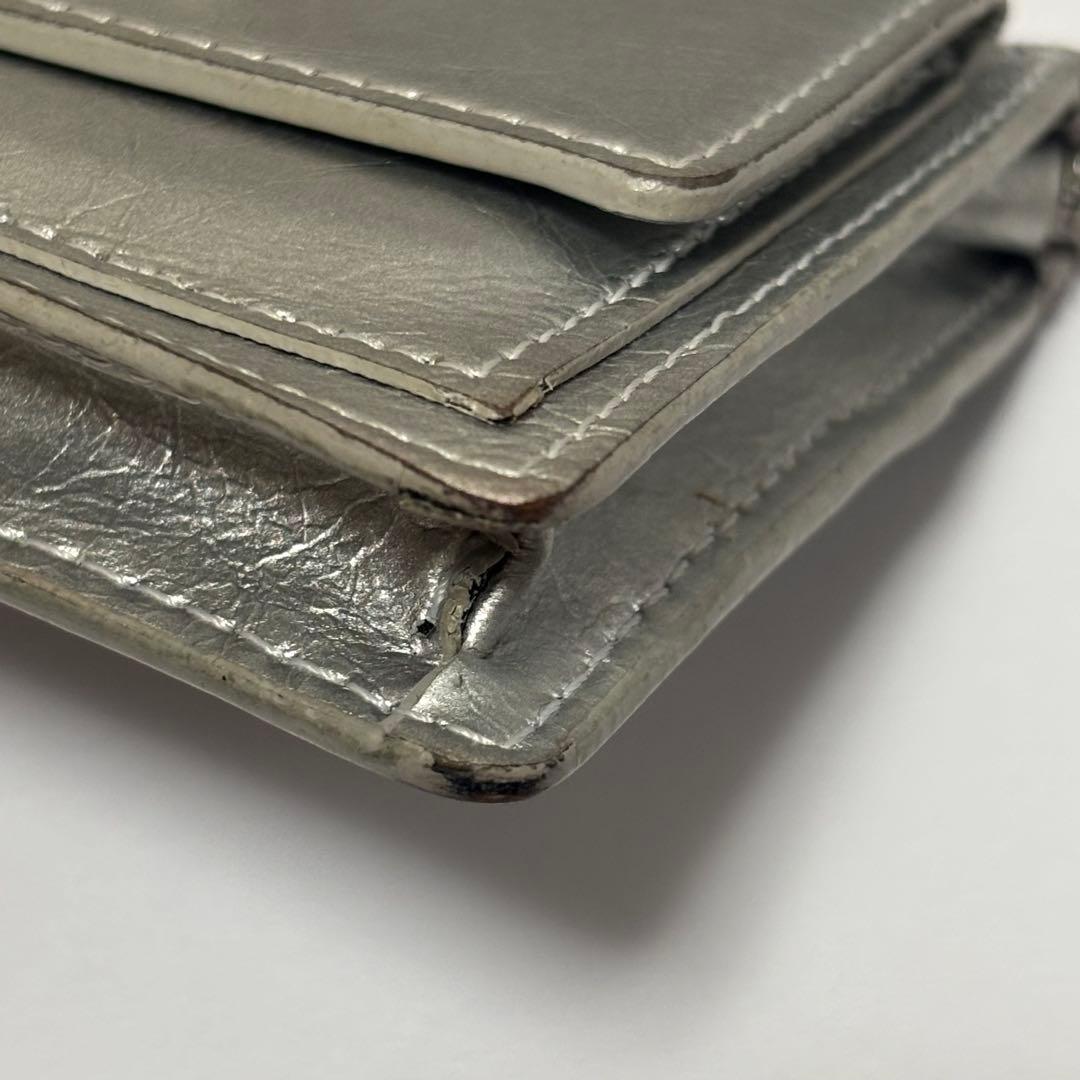 eee イイエ 財布 ウォレット シルバー NANA CHAIN WALLET