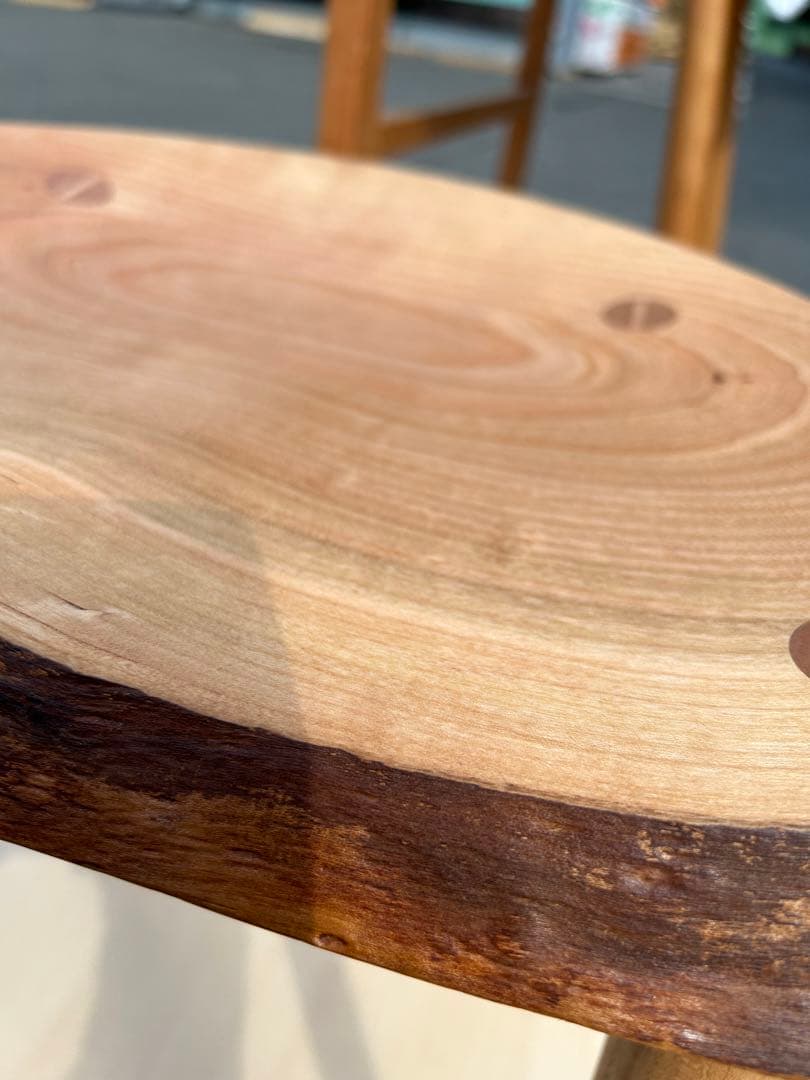 要コメント] ブラックチェリー 無垢材カウンター (椅子のみ) 新品未