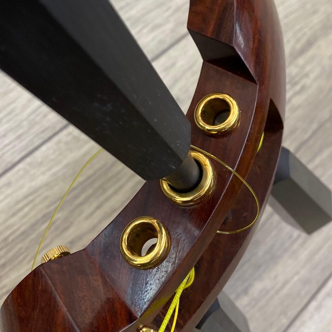 金細　津軽三味線　極太軸　ケース付　全長103㎝　トコヒ　東な7-0210④