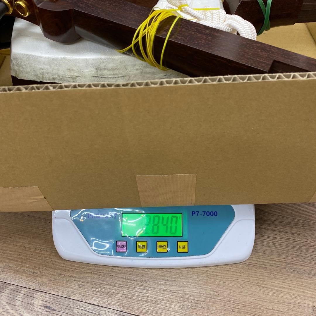 金細　津軽三味線　極太軸　ケース付　全長103㎝　トコヒ　東な7-0210④