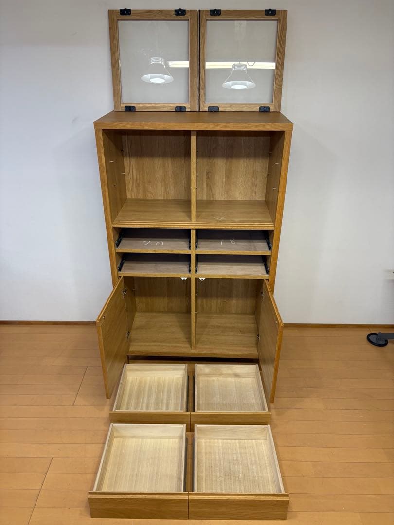 高野木工　CANO カノ　ホワイトオーク　IDC キャビネット　食器棚