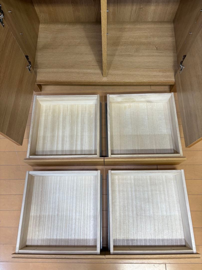 高野木工　CANO カノ　ホワイトオーク　IDC キャビネット　食器棚