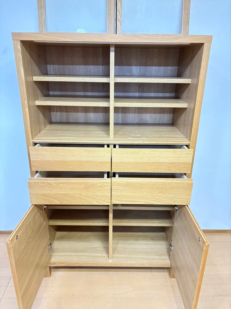 高野木工　CANO カノ　ホワイトオーク　IDC キャビネット　食器棚