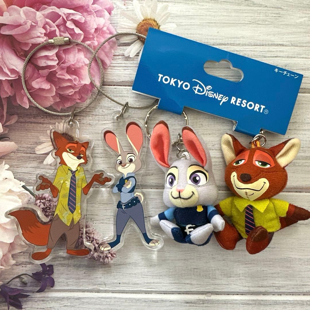 ズートピア ジュディ ニック キーホルダー キーチェーン ディズニー