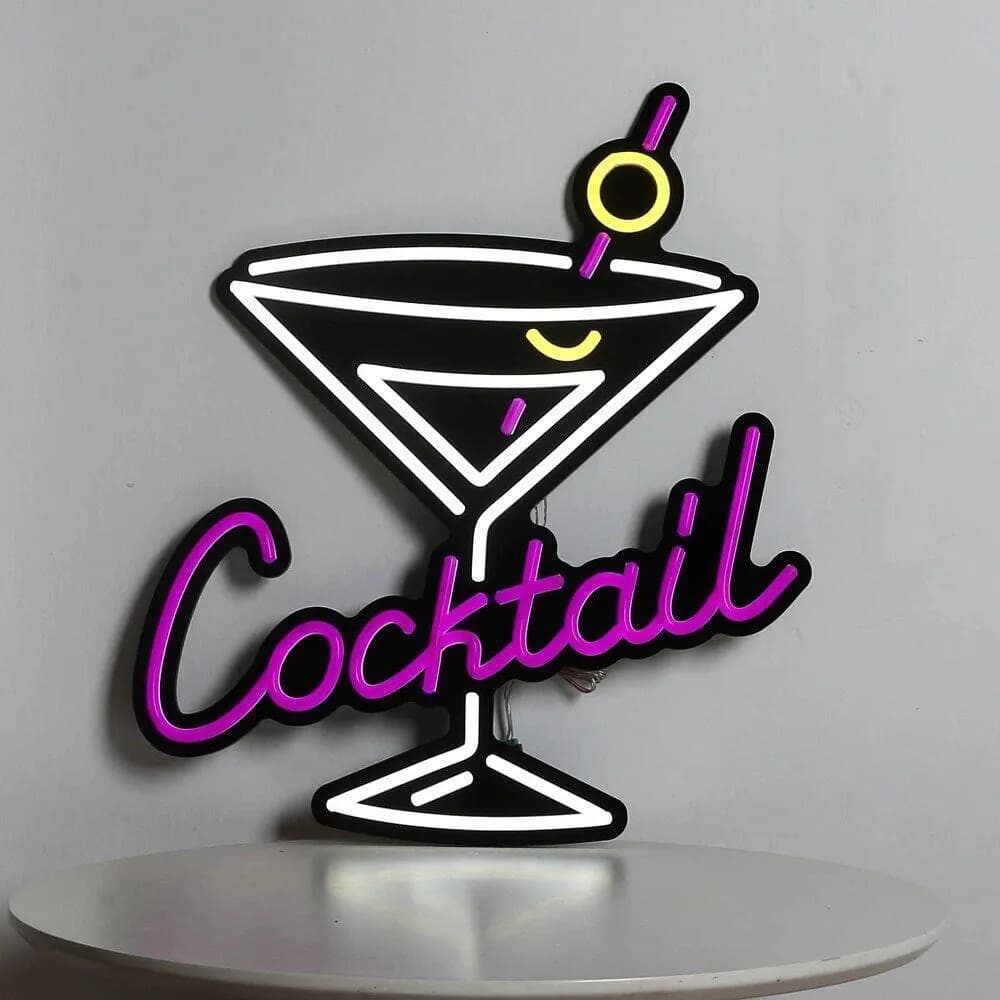 特大 LEDライト ネオンサイン ネオンライト 看板 カクテル COCKTAIL