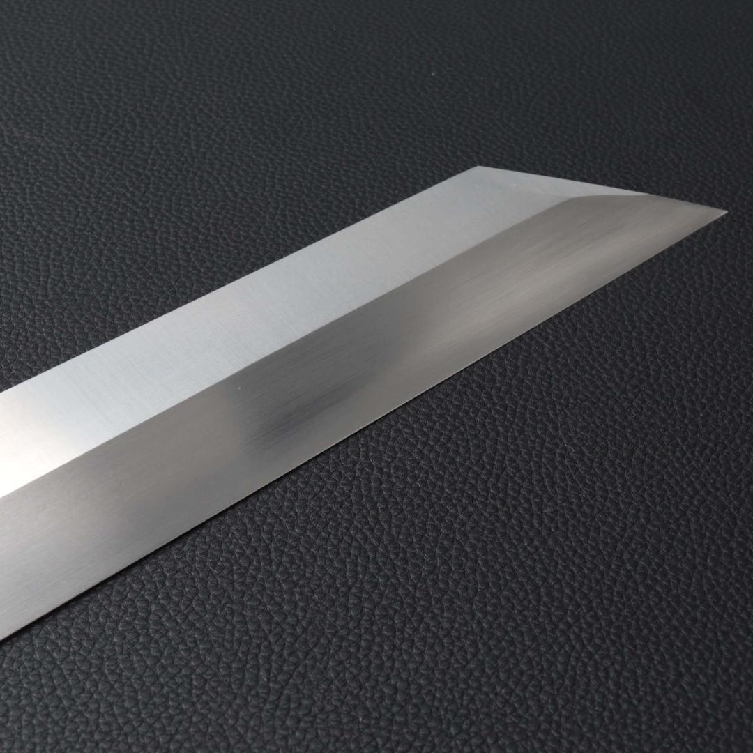 10304極薄 ムキモノ包丁 8寸 刃は究極の切れ味 刺身包丁黒檀黒水牛角八角柄