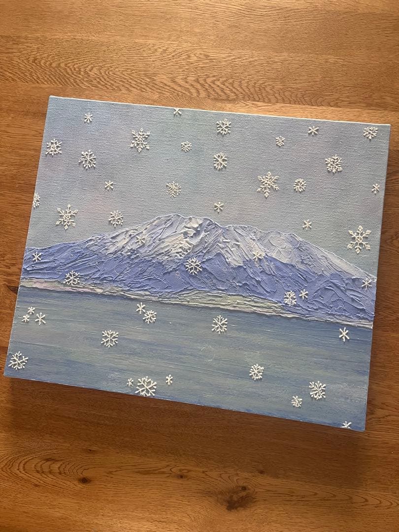 【a。様　order work】 桜島 アート 絵画 山の絵