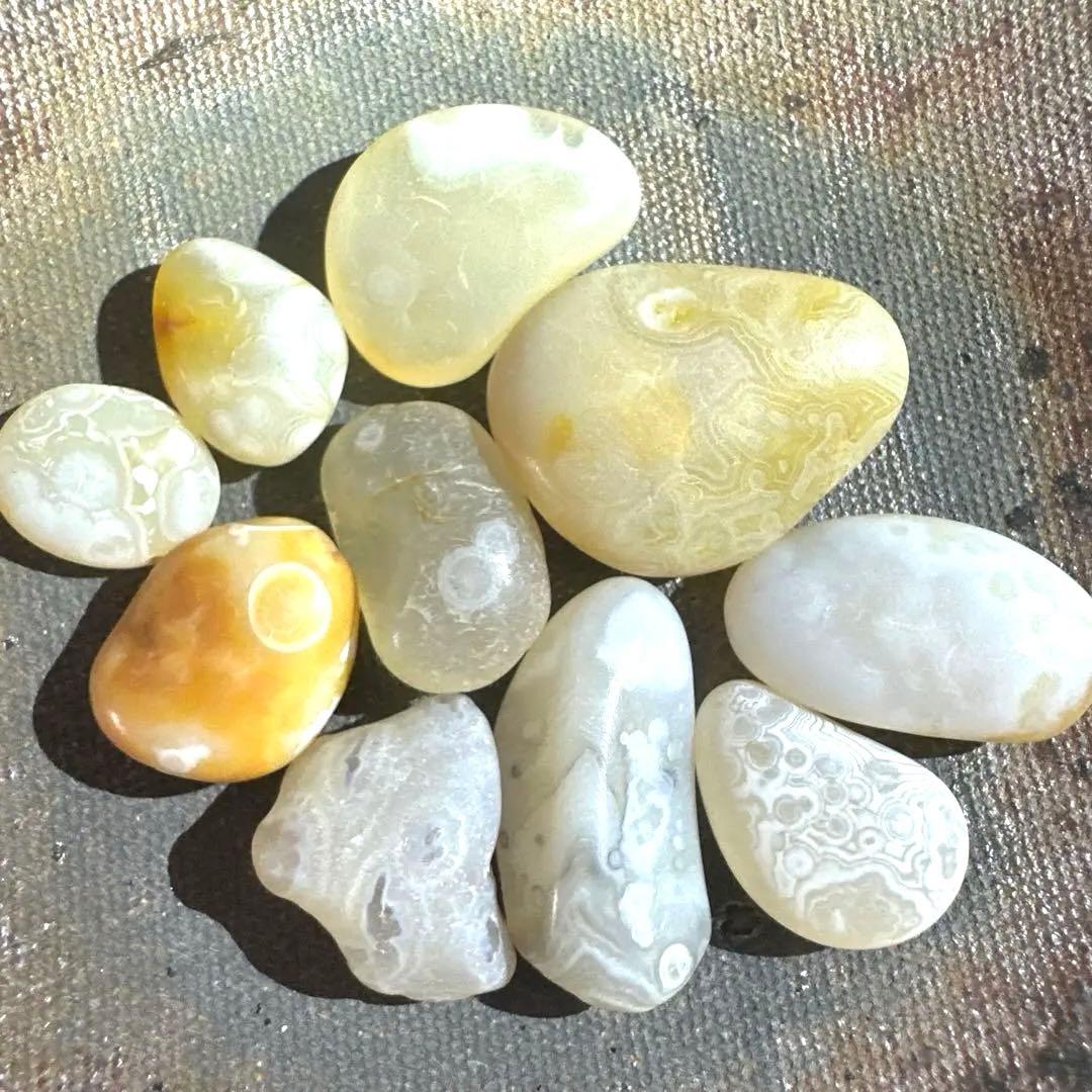 今別産】 天眼石 瑪瑙 ミャクミャク アゲート 津軽錦石 国産鉱物 原石