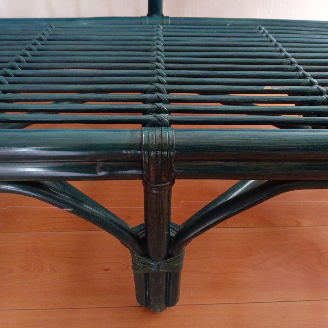 左肘 籐製ソファ｜ガタつきなし・店舗什器可