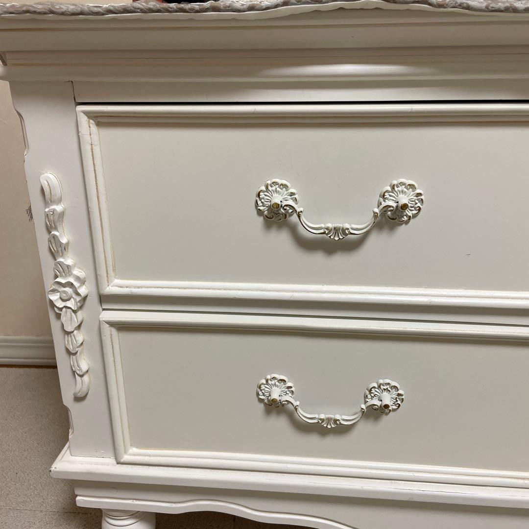 テレビボード　姫系家具　ホワイト家具