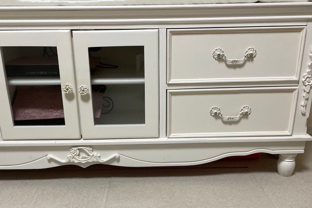 テレビボード　姫系家具　ホワイト家具