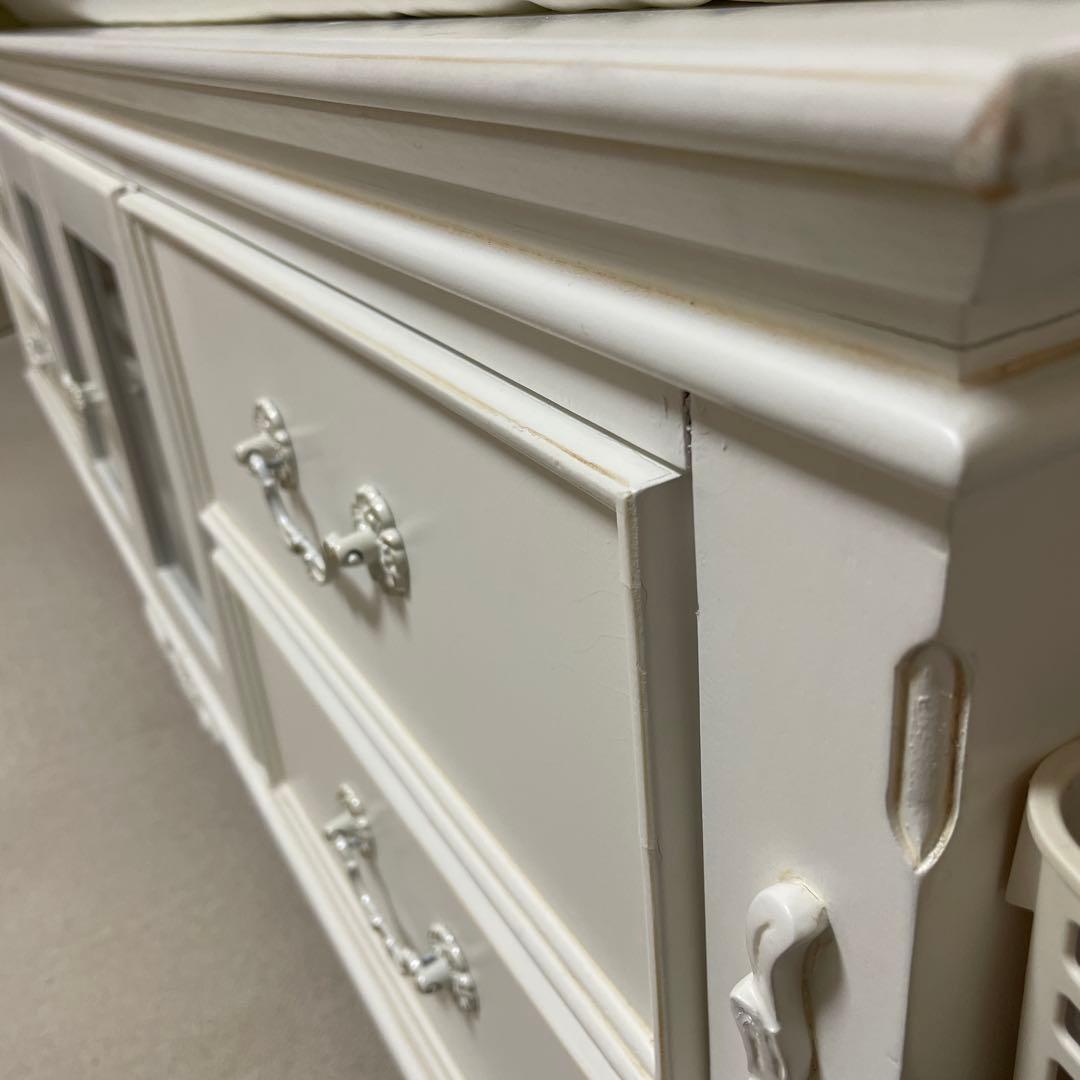 テレビボード　姫系家具　ホワイト家具