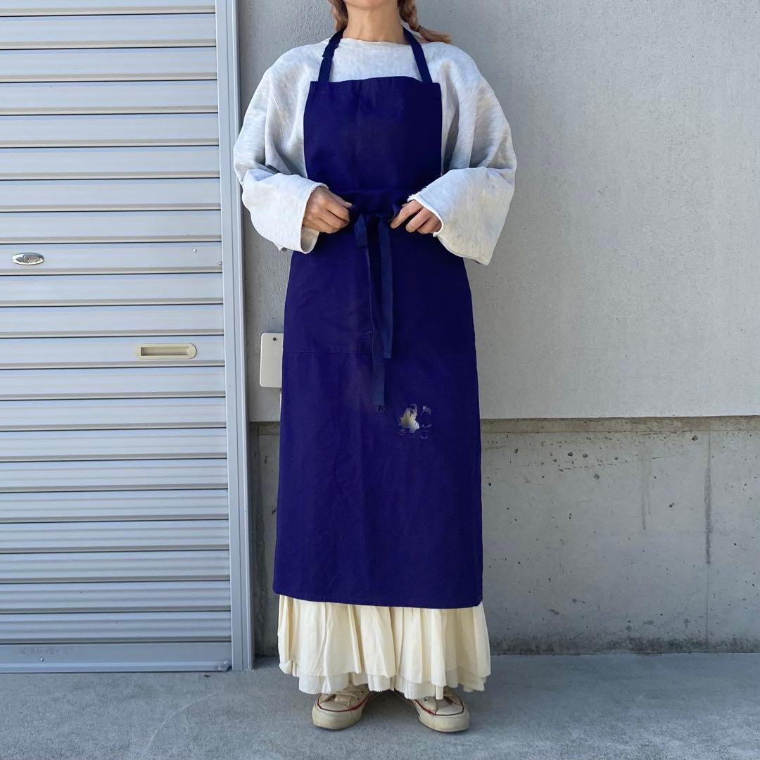 ヴィンテージ　ユーロ　ユニセックス　エプロン　ダメージ