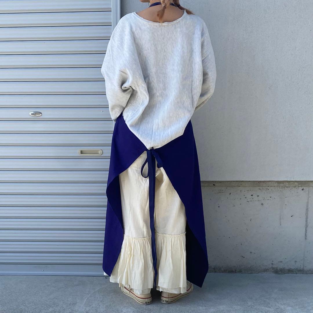 ヴィンテージ　ユーロ　ユニセックス　エプロン　ダメージ